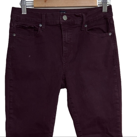GAP DENIM TRUE SKINNY PLUM PURPLE JEANS‎ SIZE 28R - Picture 4 of 15